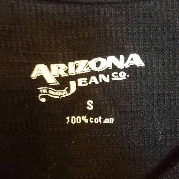 Arizona Jeans Navy Full Sleeve Cotton Knit Shirt - Picture 2 of 3